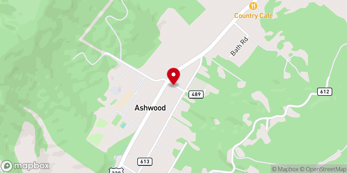 Map showing location of Ashwood United Methodist Church - Food Pantry