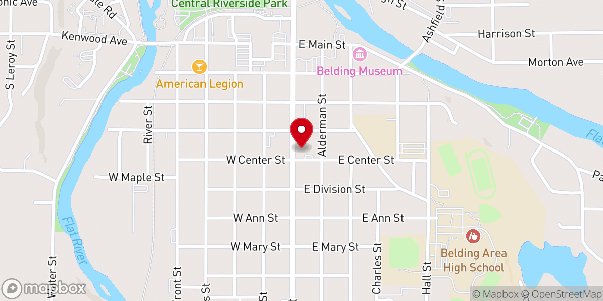 Map showing location of Color Wheel Child Care Center