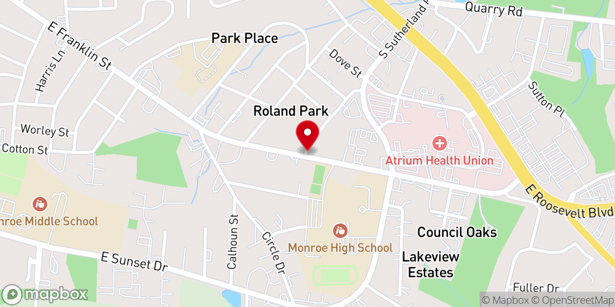 Map showing location of The Henry Hall Wilson House