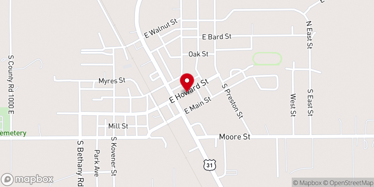 Map showing location of Hamacher Hall