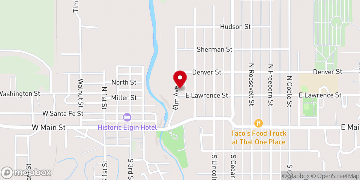 Map showing location of Marion Presbyterian Church