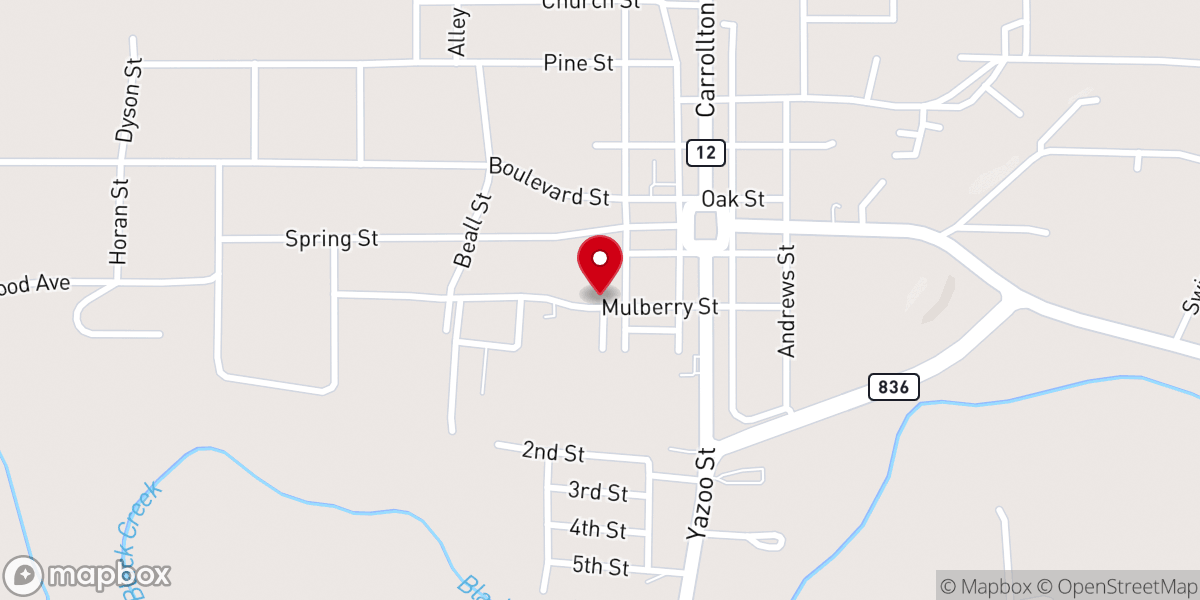 Map showing location of Guiding Light COGIC