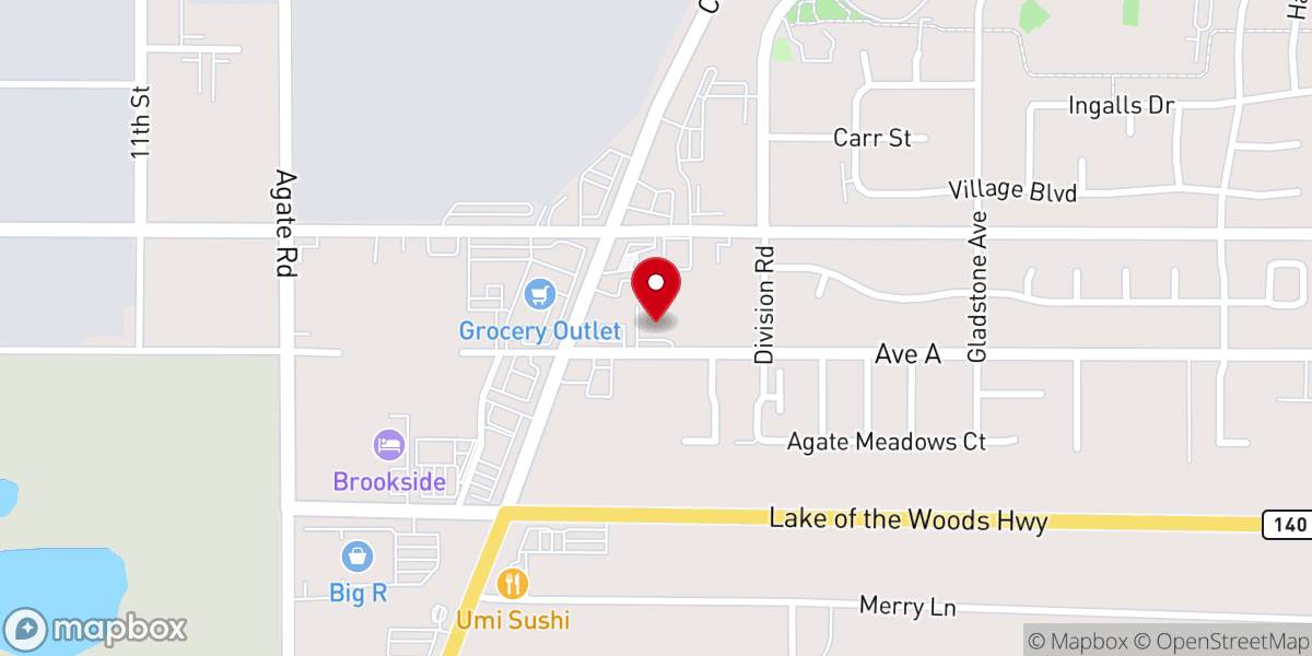 Map showing location of Real Life Church