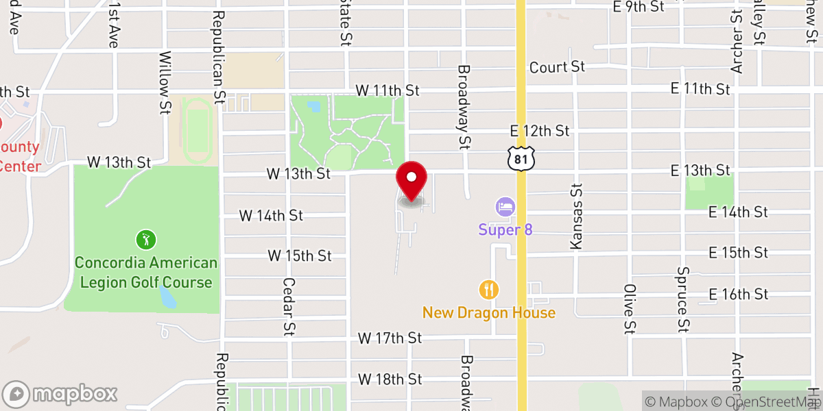 Map showing location of The Nazareth Motherhouse