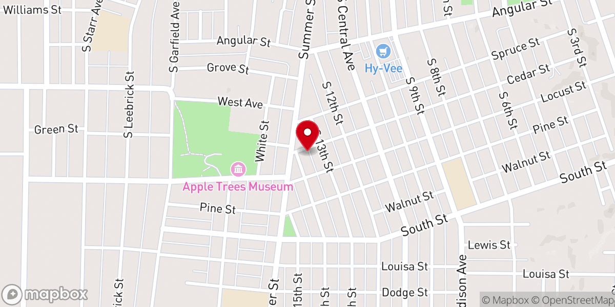 Map showing location of Burlington Seventh-day Adventist Church
