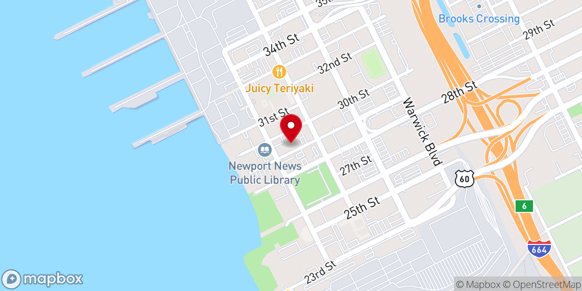 Map showing location of Dominion Outreach Worship Center