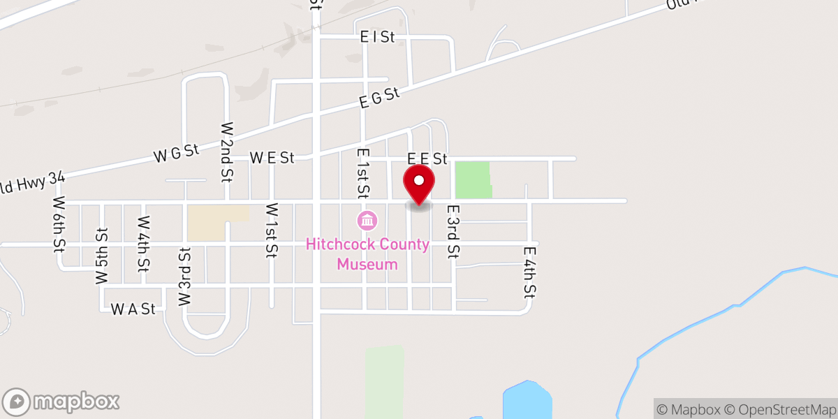 Map showing location of United Methodist Church