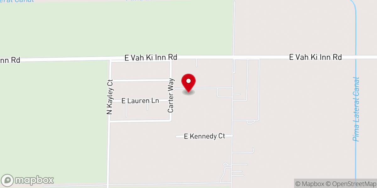 Map showing location of Arizona Cowboy Ministries