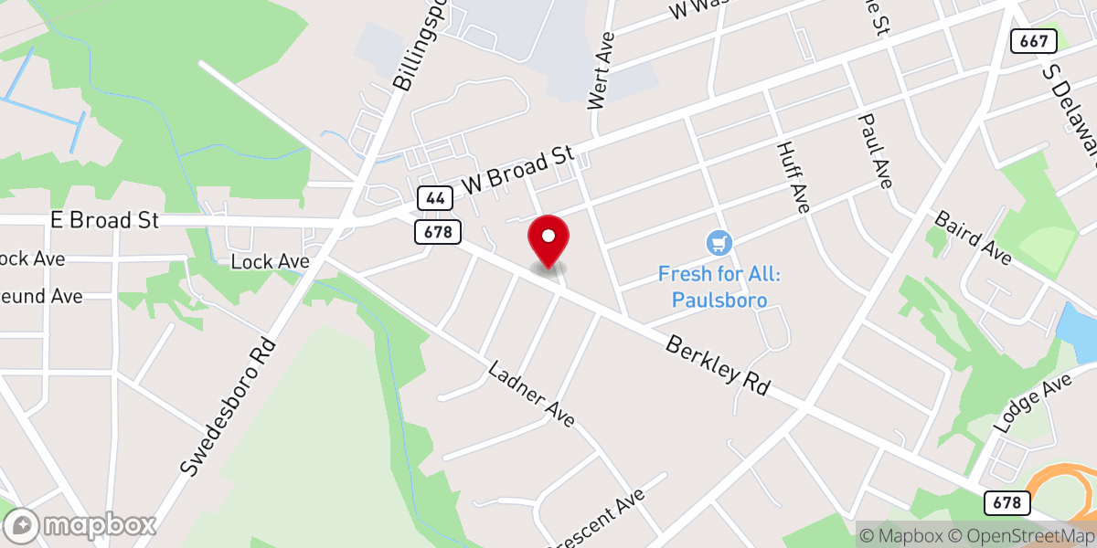 Map showing location of New Beginning Assembly of God