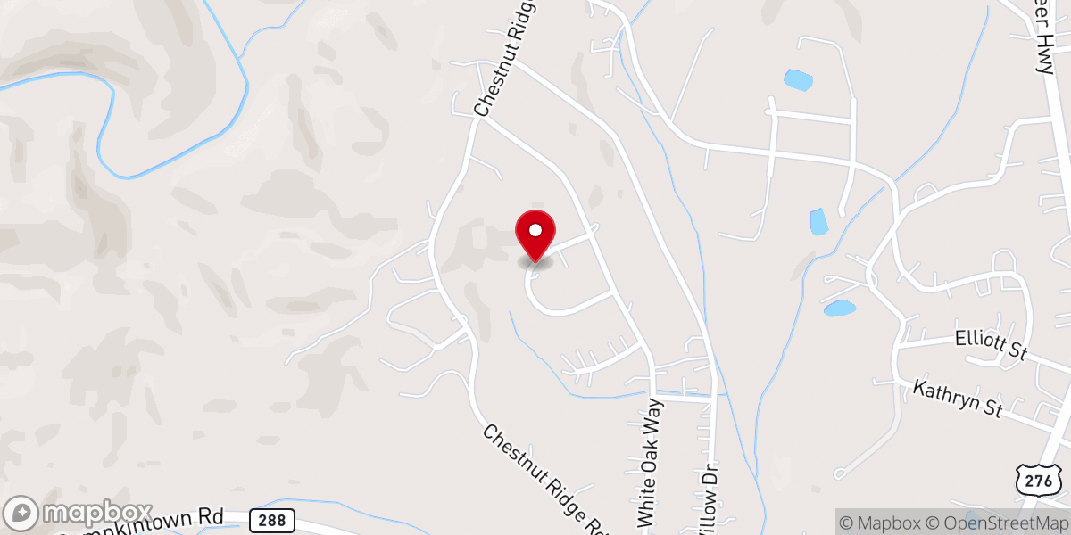 Map showing location of Restored Hope Ministries