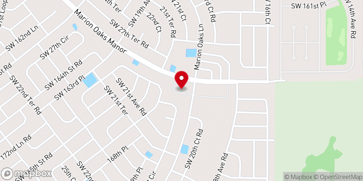 Map showing location of Primera Iglesia Bautista Hispana de Marion Oaks