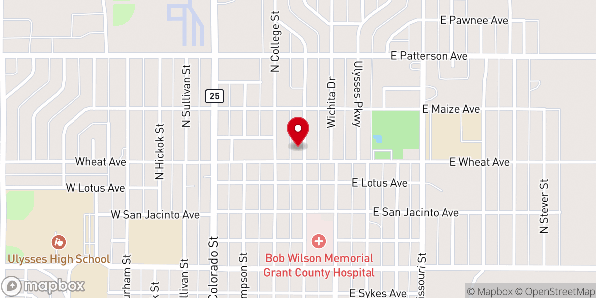 Map showing location of Templo Nueva Vida