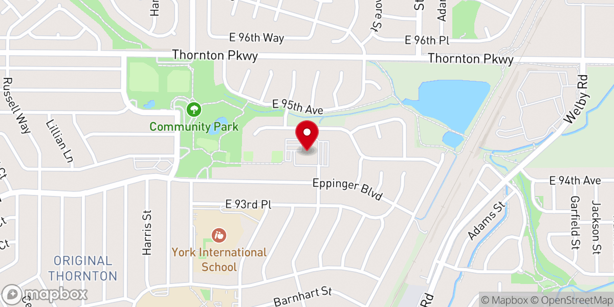 Map showing location of Holy Cross Catholic Church