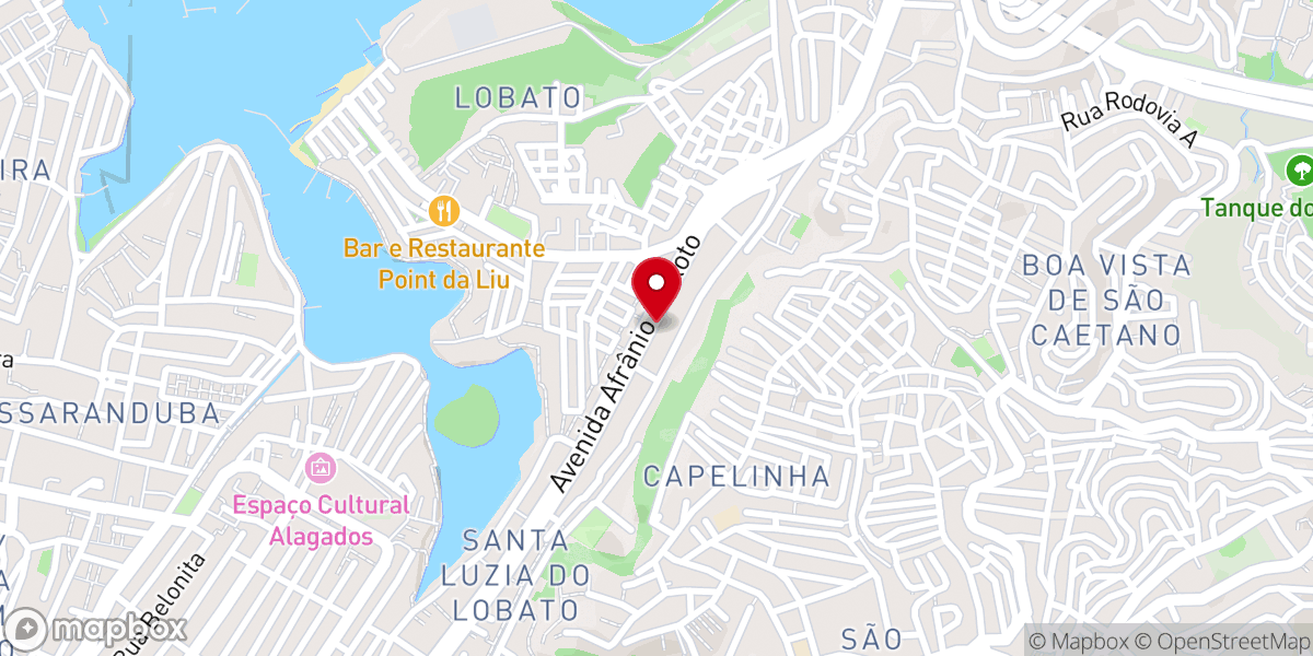 Map showing location of Igreja Matriz Nossa Senhora das Dores