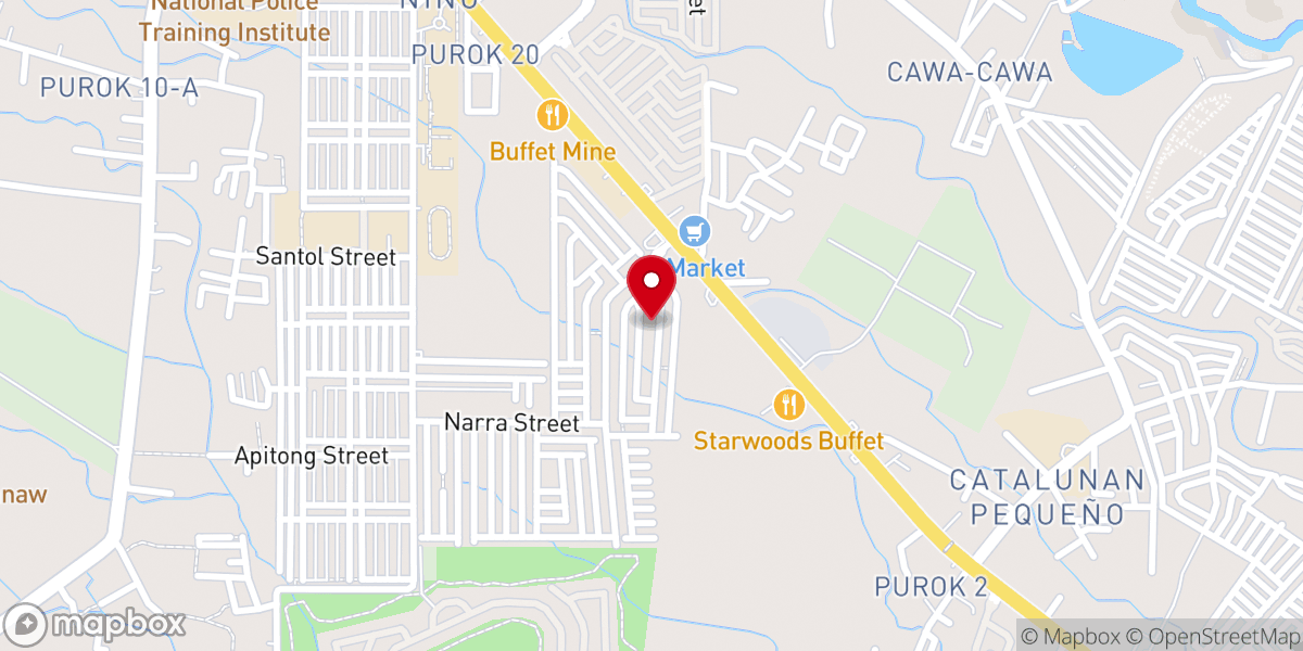 Map showing location of Davao City Reformed Baptist Church