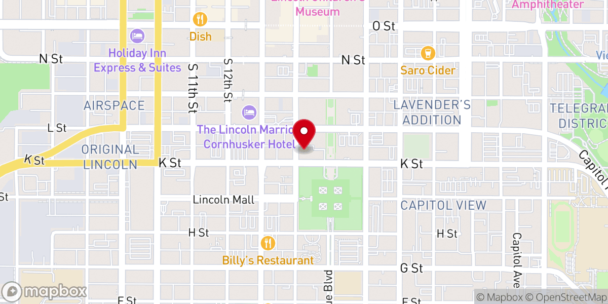 Map showing location of Saint Mary's Catholic Church, Lincoln