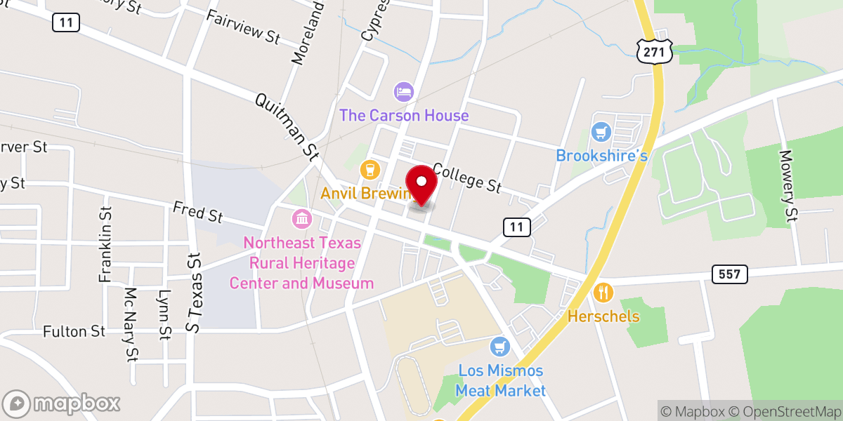 Map showing location of Pittsburg