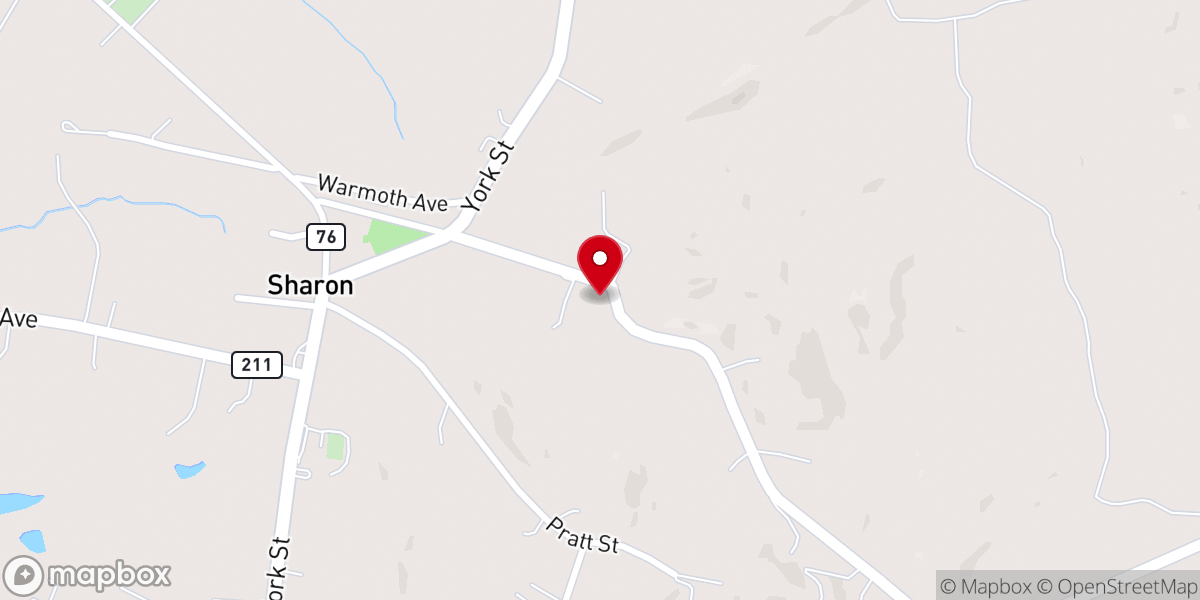 Map showing location of Sharon United Methodist