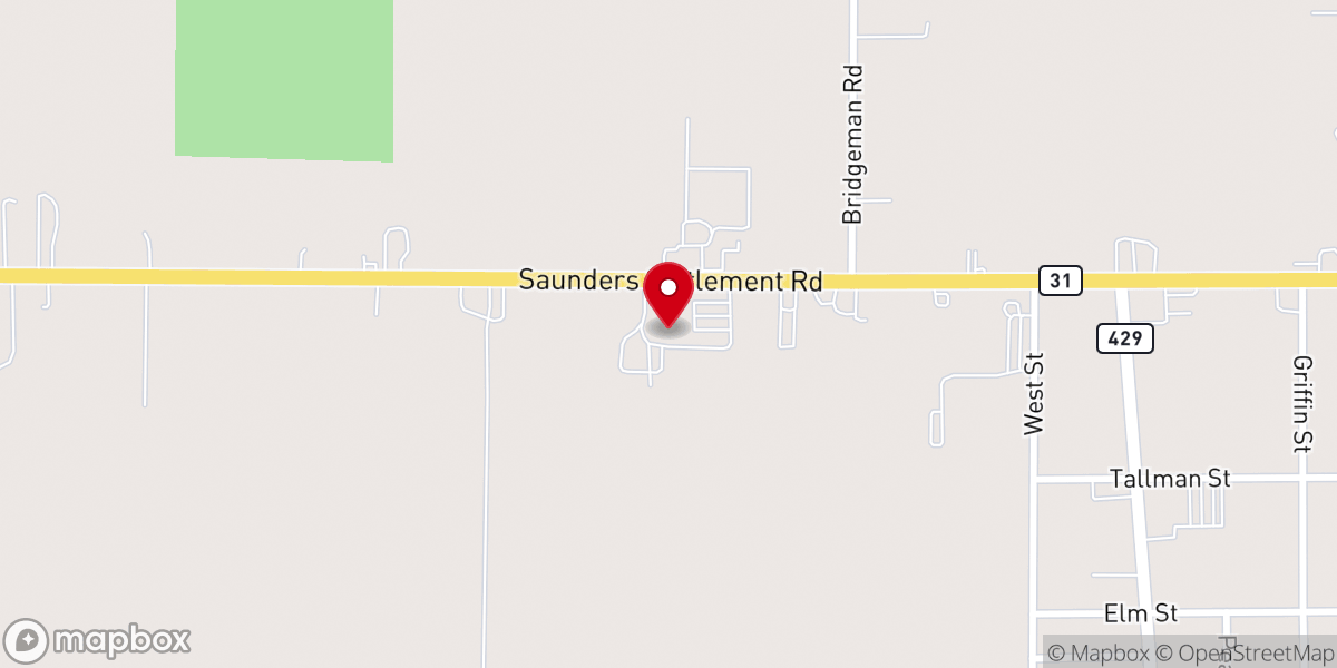 Map showing location of Sanborn Lewiston Farm Museum