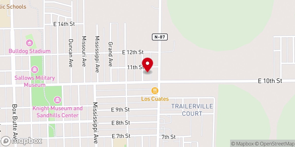 Map showing location of Templo Nuevo Amanecer Asambleas de Dios