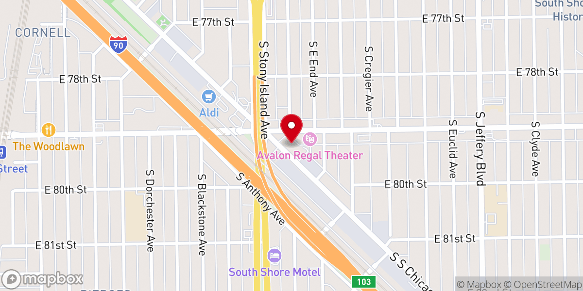 Map showing location of Haven of Rest Missionary Baptist Church