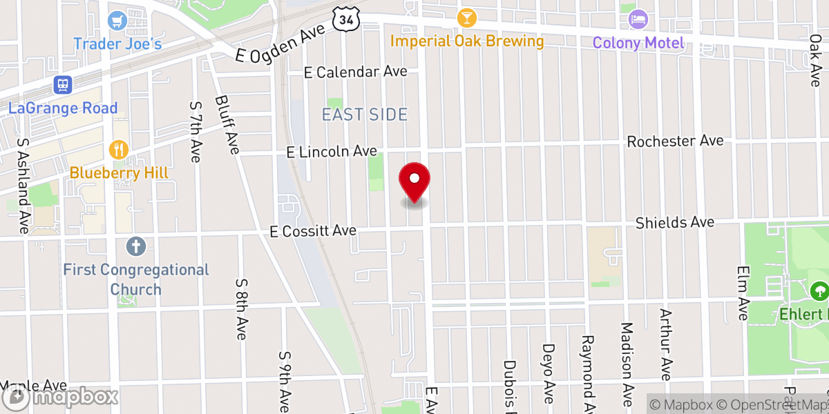Map showing location of L T Buchanan Temple Church-God