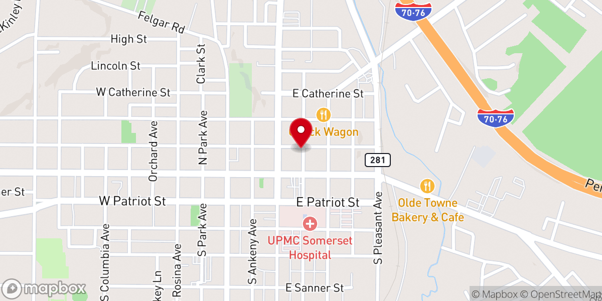 Map showing location of Somerset Anglican Fellowship