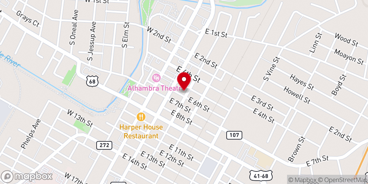 Map showing location of Grace Episcopal Church