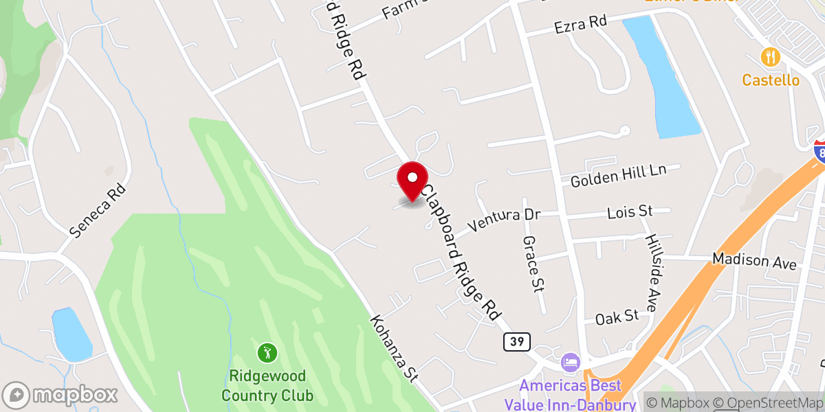 Map showing location of Unitarian Universalist Congregation of Danbury