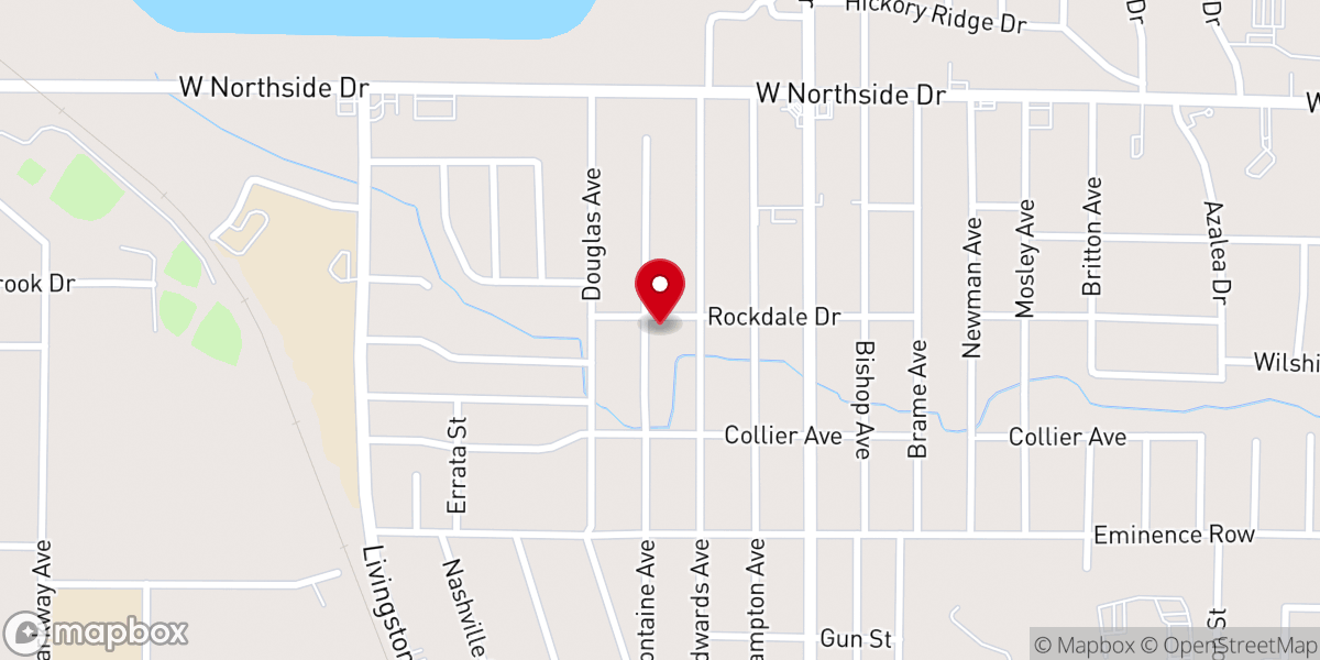 Map showing location of St Matthews MB Church