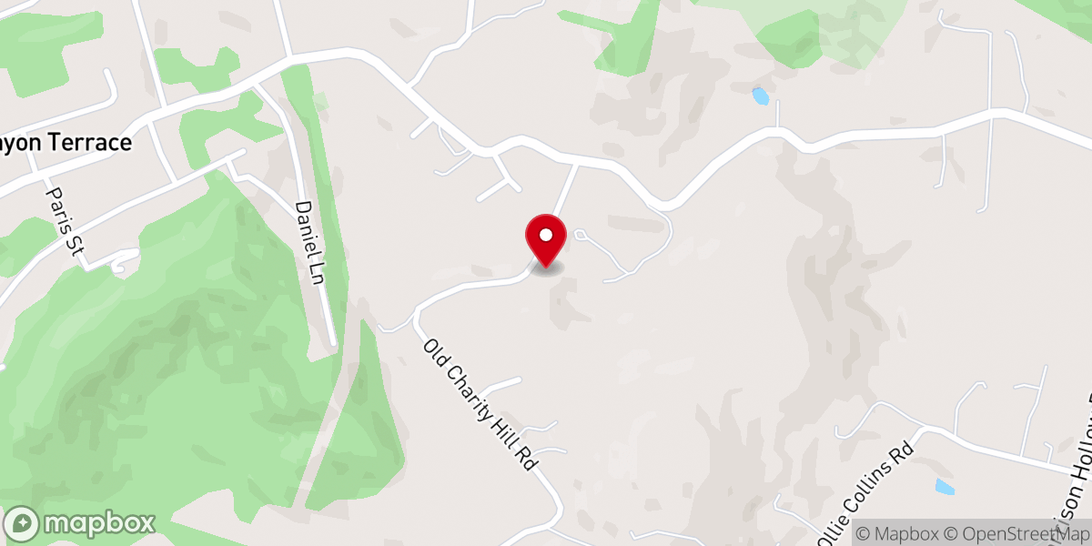 Map showing location of East Fairview Freewill Baptist Church