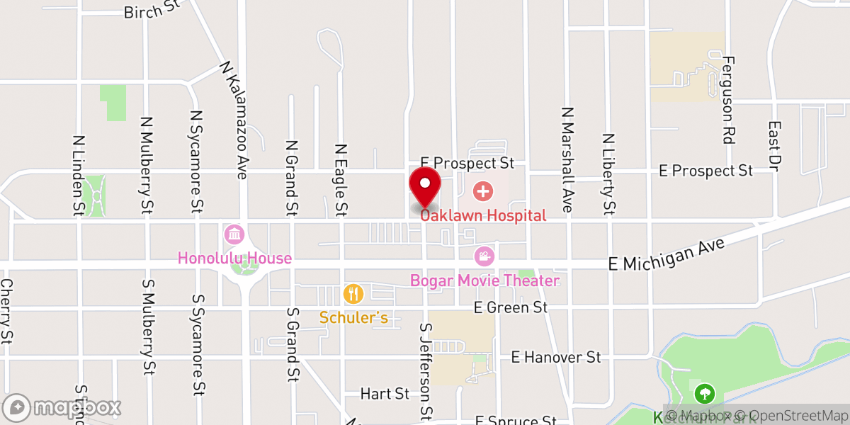 Map showing location of Trinity Church-Episcopal