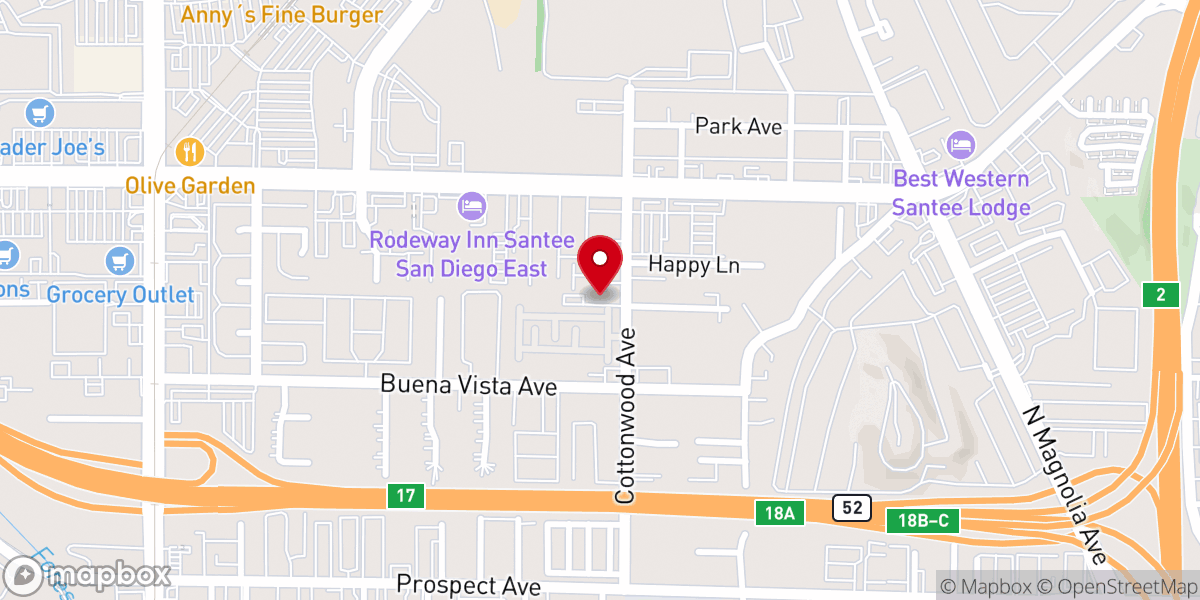 Map showing location of Newbreak Church