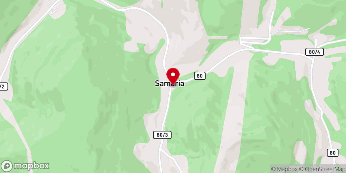Map showing location of Samaria Free Methodist Church