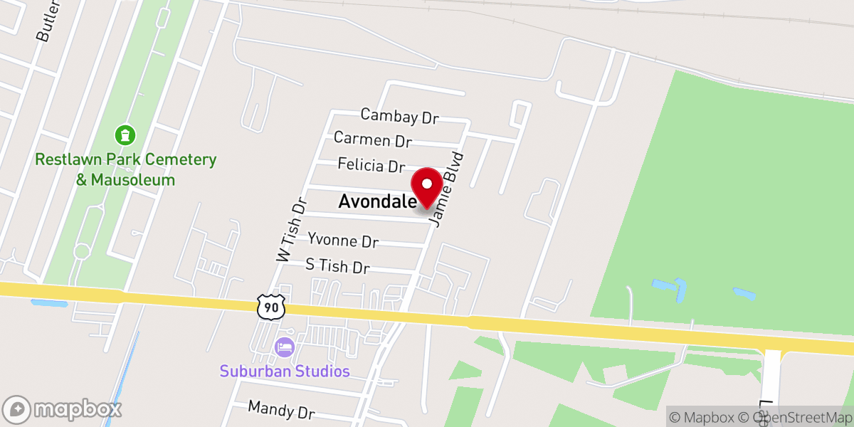 Map showing location of Iglesia Fuego Ardiente