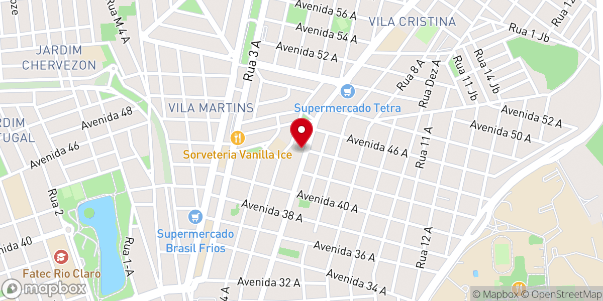 Map showing location of Igreja Evangélica Geração Luz