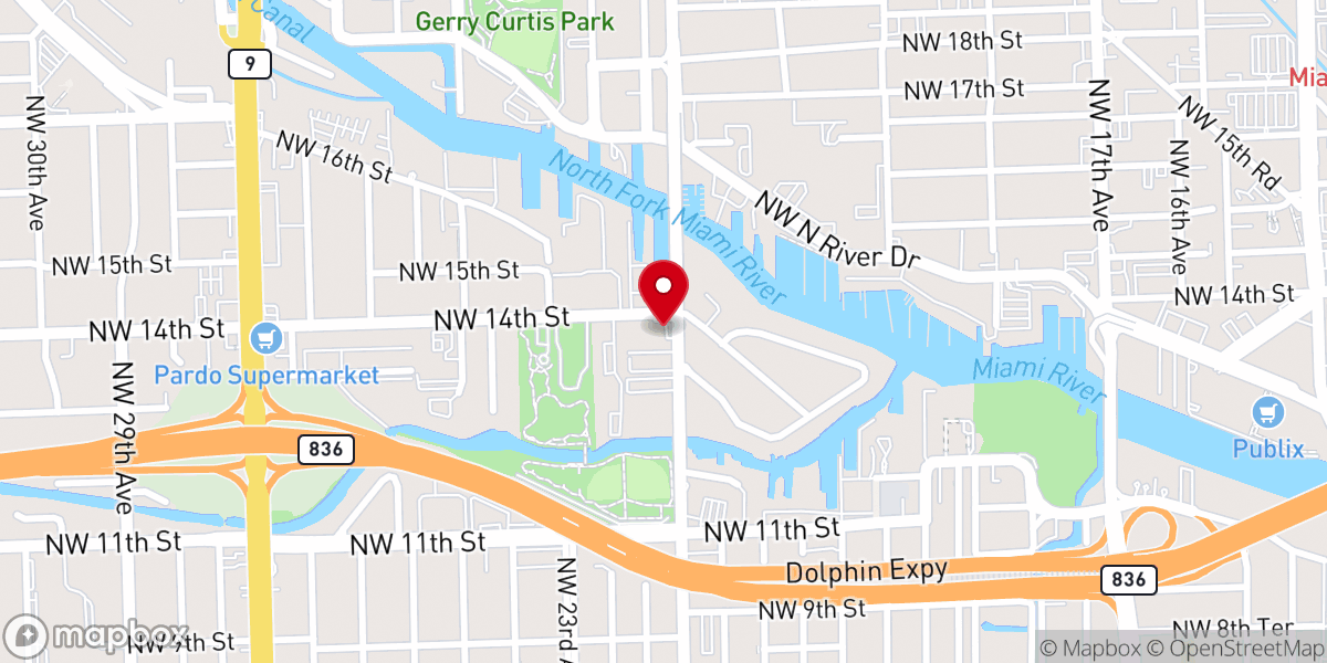 Map showing location of Ministerio Arbol De Vida