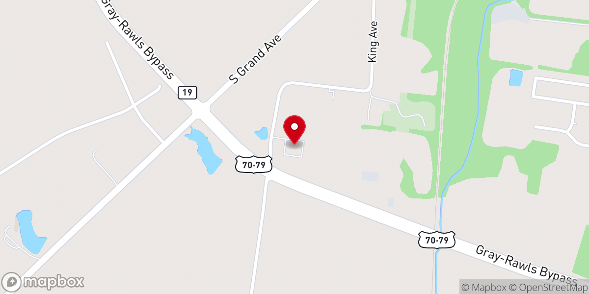 Map showing location of St Paul Baptist Church