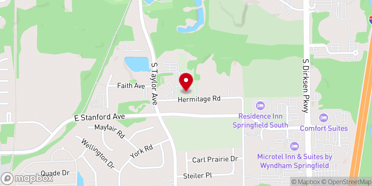 Map showing location of Real Life Church