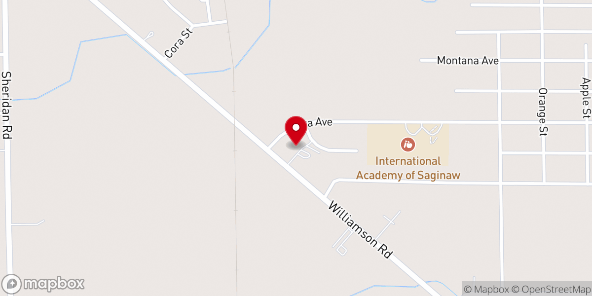 Map showing location of Messiah Baptists Church