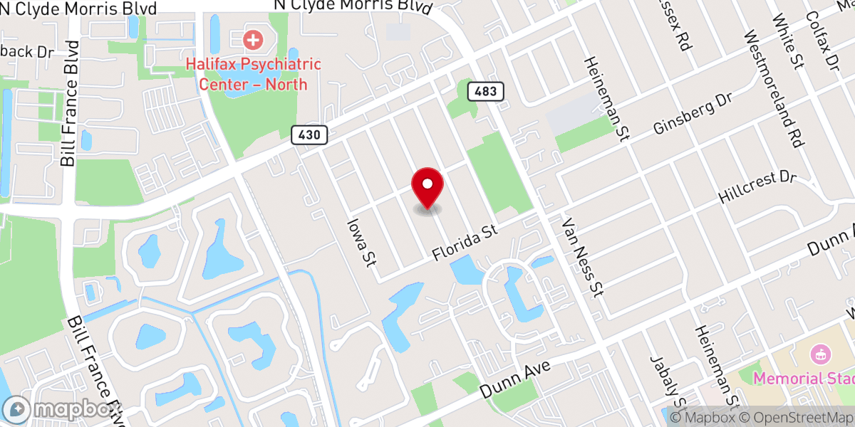 Map showing location of St James Missionary Baptist