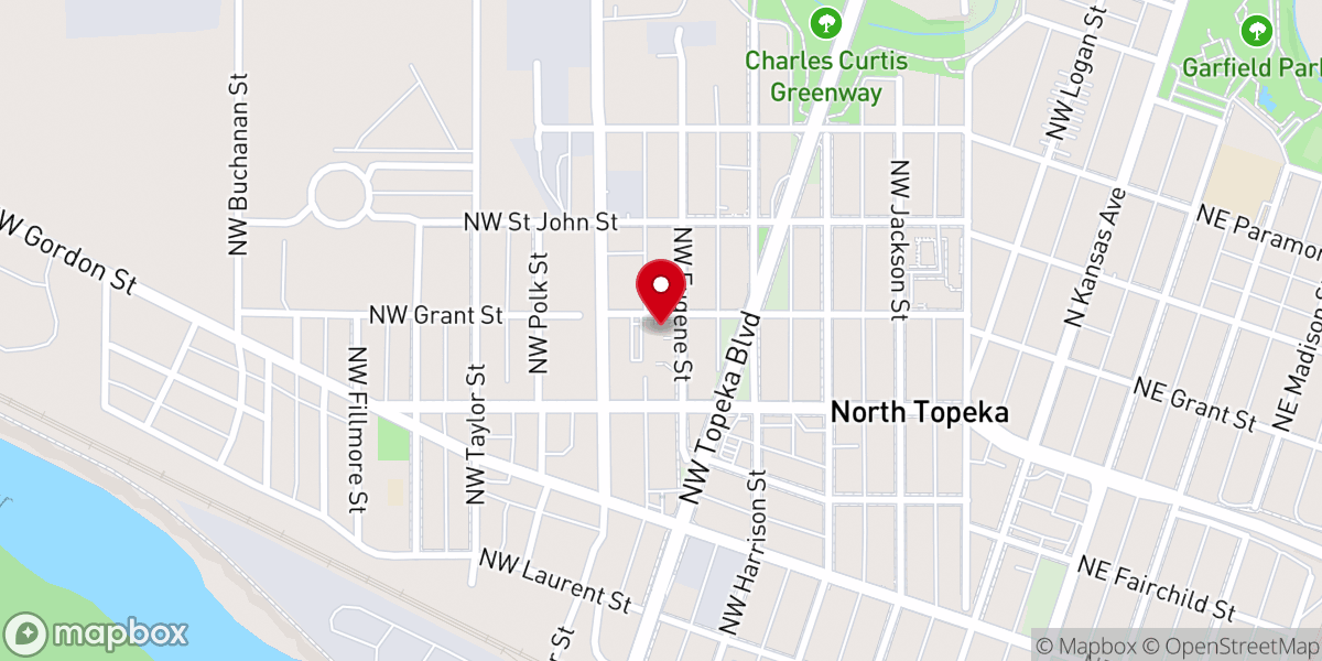 Map showing location of Family of God Church