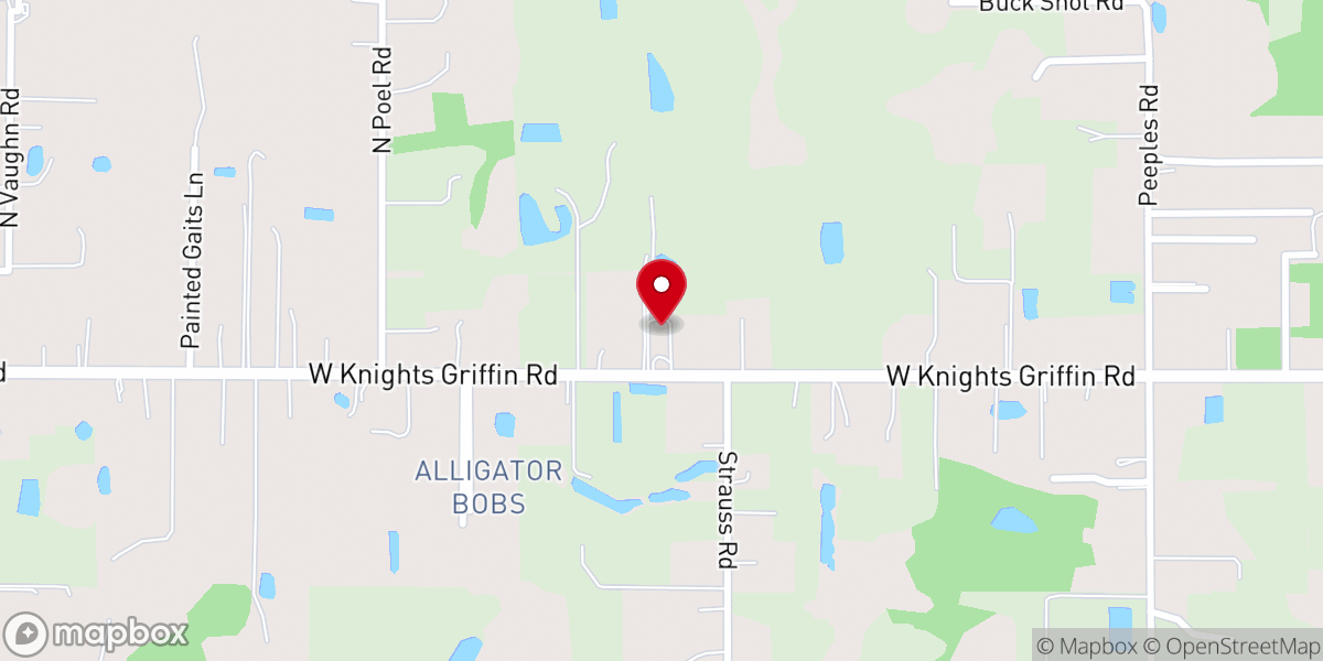 Map showing location of Harmony Baptist Church