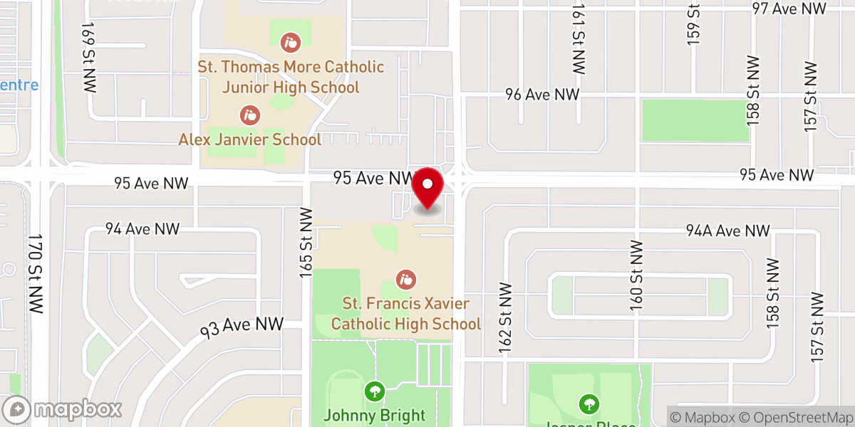 Map showing location of Annunciation Catholic Church