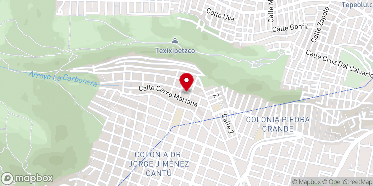 Map showing location of Iglesia de Jesucristo Nueva Jerusalén