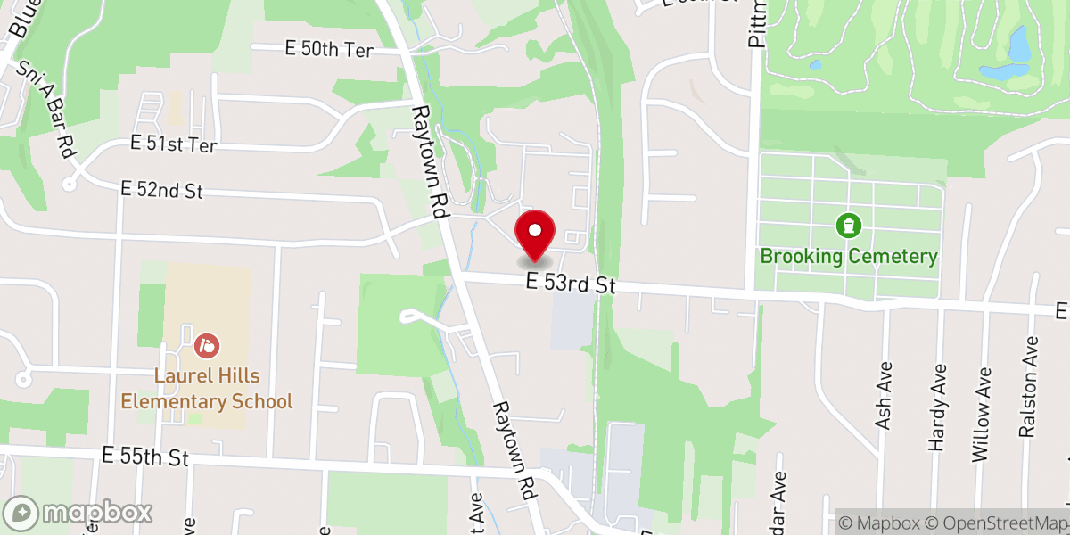 Map showing location of Brooking Heights Baptist Church