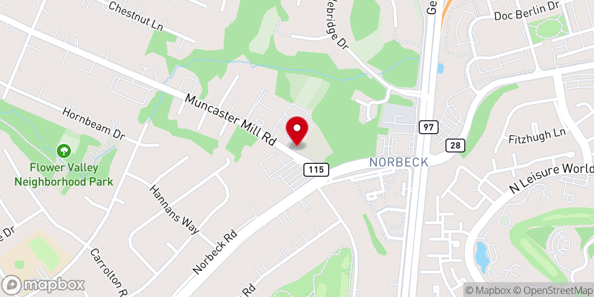 Map showing location of Waves of Glory Worship Center