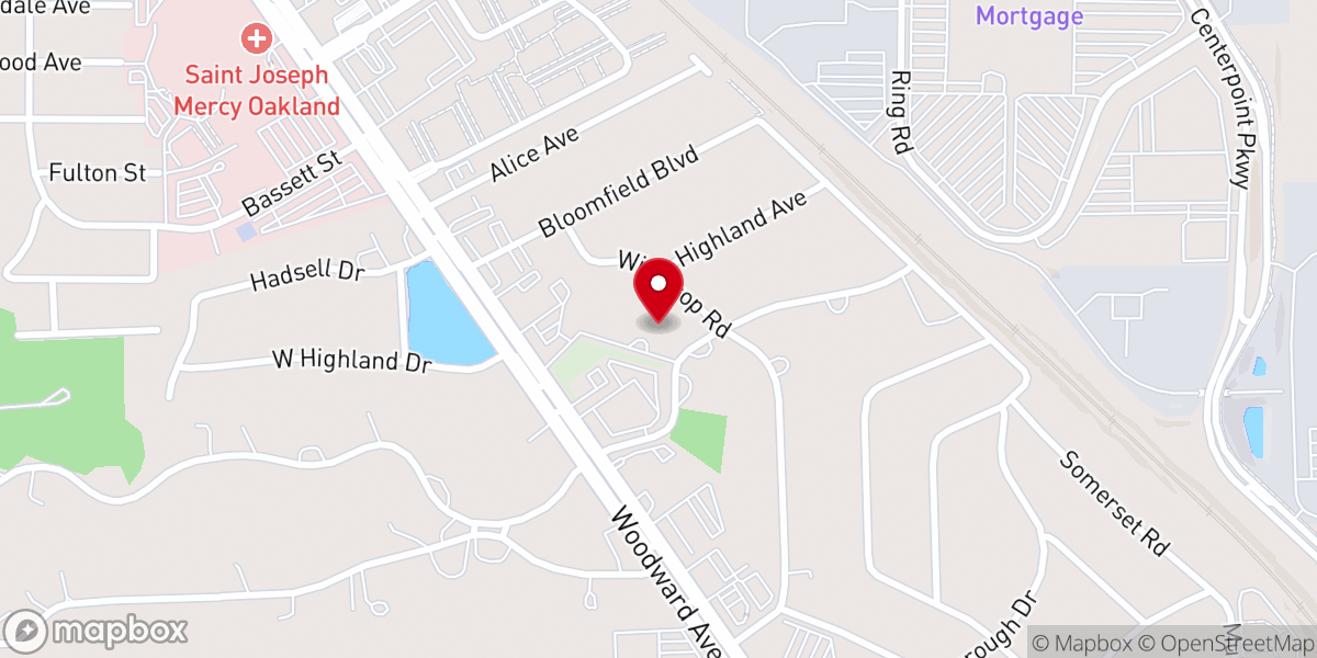 Map showing location of St George Greek Orthodox Church
