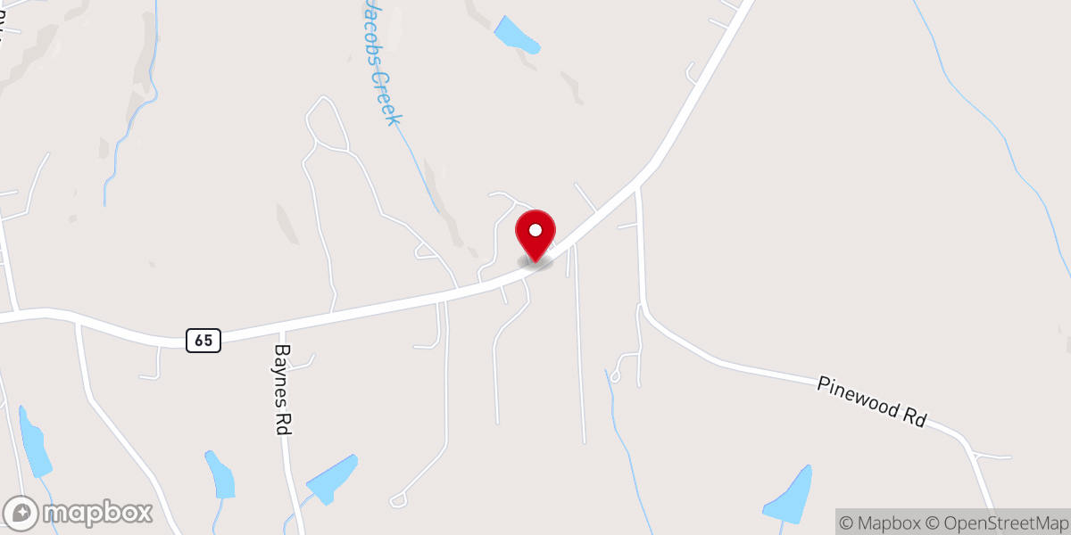 Map showing location of Maple Lawn Church