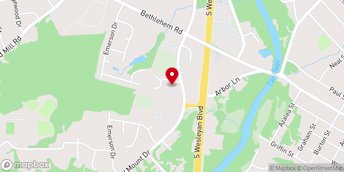 Map showing location of Living Faith Fellowship